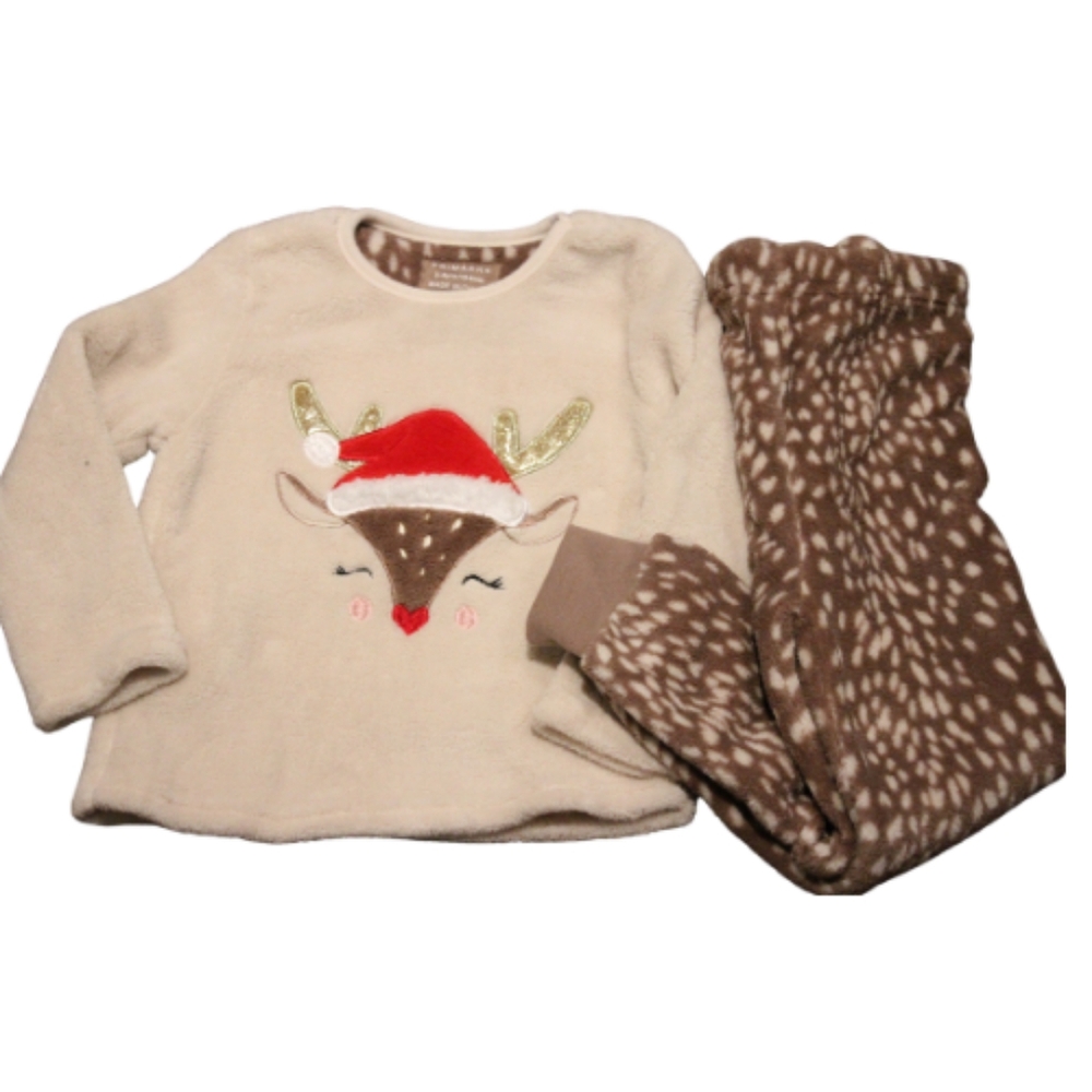 2/$25 🏷 Primark Fleece Reindeer Outfit Size 3/4